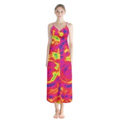 Abstract Art Chiffon Maxi Dress by ValentinaDesign