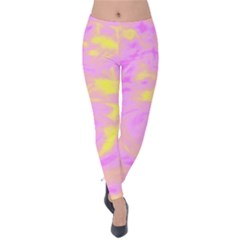 Abstract Art Velvet Leggings by ValentinaDesign