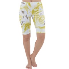 Abstract Art Cropped Leggings  by ValentinaDesign