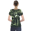 Abstract art Short Sleeve Front Detail Top View2
