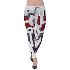 Abstract Art Velvet Leggings by ValentinaDesign