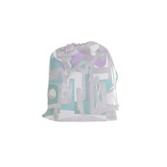 Abstract Art Drawstring Pouches (small)  by ValentinaDesign