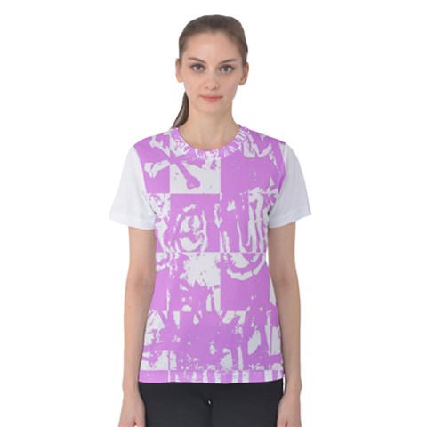 Pink Graffiti Skull Women s Cotton Tee by Skulltops
