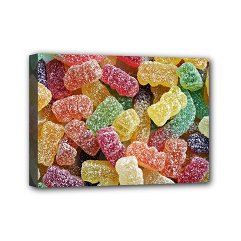 Jelly Beans Candy Sour Sweet Mini Canvas 7  X 5  by Nexatart