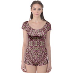 Mandala Art Paintings Collage Boyleg Leotard  by pepitasart