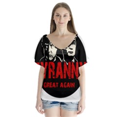 Make Tyranny Great Again Flutter Sleeve Top by Valentinaart