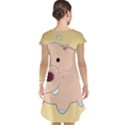 Happy Cartoon Baby Hippo Cap Sleeve Nightdress View2