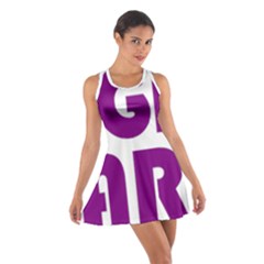 Migraine Warrior With Ribbon Cotton Racerback Dress by MigraineursHideout