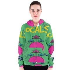 Behance Feelings Beauty Local Polka Dots Green Women s Zipper Hoodie by Mariart