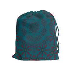 Stars Of Golden Metal Drawstring Pouches (extra Large) by pepitasart