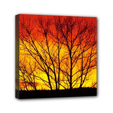 Sunset Abendstimmung Mini Canvas 6  X 6  by BangZart