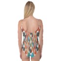 Colorful Geometric Abstract Camisole Leotard  View2