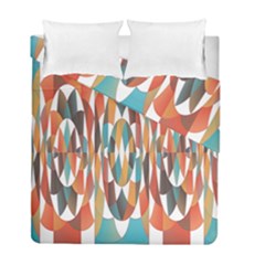 Colorful Geometric Abstract Duvet Cover Double Side (full/ Double Size) by linceazul