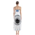 White Washing Machine Button Up Chiffon Maxi Dress View2