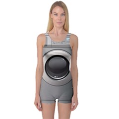 Washing Machine One Piece Boyleg Swimsuit by BangZart