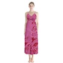 Pink Circuit Pattern Button Up Chiffon Maxi Dress View1
