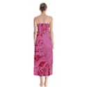 Pink Circuit Pattern Button Up Chiffon Maxi Dress View2