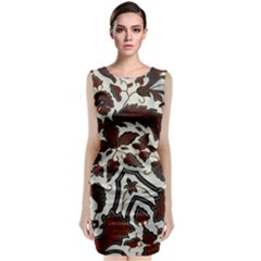Javanese Batik Classic Sleeveless Midi Dress by BangZart