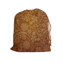 Batik Art Pattern Drawstring Pouches (extra Large) by BangZart