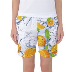 Fruits Water Vegetables Food Women s Basketball Shorts by BangZart