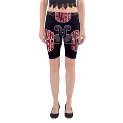 Train Hard Yoga Cropped Leggings by Valentinaart