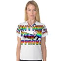 Dont need your approval V-Neck Sport Mesh Tee View1
