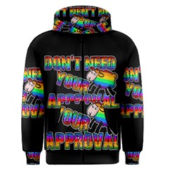 Dont Need Your Approval Men s Zipper Hoodie by Valentinaart