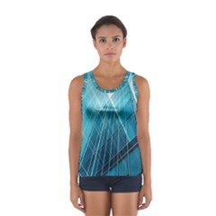 Glass Bulding Sport Tank Top  by BangZart