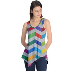 Charming Chevrons Quilt Sleeveless Tunic by BangZart