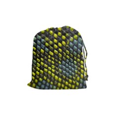 Lizard Animal Skin Drawstring Pouches (medium)  by BangZart