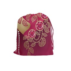 Love Heart Drawstring Pouches (large)  by BangZart