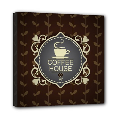 Coffee House Mini Canvas 8  X 8  by BangZart