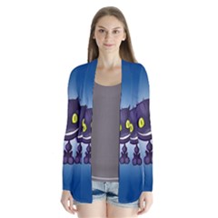 Funny Cute Cat Drape Collar Cardigan by BangZart