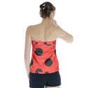 Abstract Bug Cubism Flat Insect Strapless Top View2