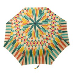 Festive Pattern Folding Umbrellas by linceazul