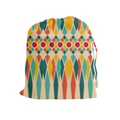 Festive Pattern Drawstring Pouches (extra Large) by linceazul
