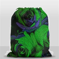 Roses Vi Drawstring Bag (small) by markiart