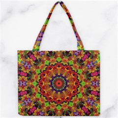 Fractal Mandala Abstract Pattern Mini Tote Bag by paulaoliveiradesign