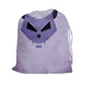 Purple Evil Cat Skull Drawstring Pouches (XXL) View1