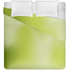 Green Soft Springtime Gradient Duvet Cover Double Side (king Size) by designworld65