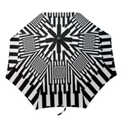 Black Stripes Endless Window Folding Umbrellas by designworld65