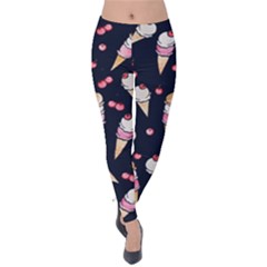 Ice Cream Lover Velvet Leggings by BubbSnugg