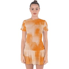 Ombre Drop Hem Mini Chiffon Dress by ValentinaDesign