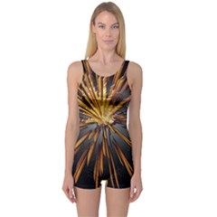 Pyrotechnics Thirty Eight One Piece Boyleg Swimsuit by Nexatart