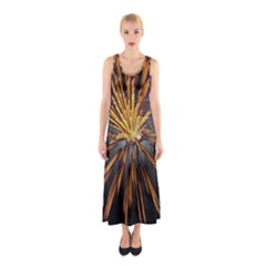 Pyrotechnics Thirty Eight Sleeveless Maxi Dress by Nexatart