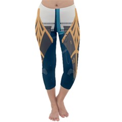 Planetary Resources Exploration Asteroid Mining Social Ship Capri Winter Leggings  by Mariart