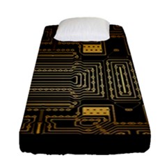 Board Digitization Circuits Fitted Sheet (single Size) by Nexatart
