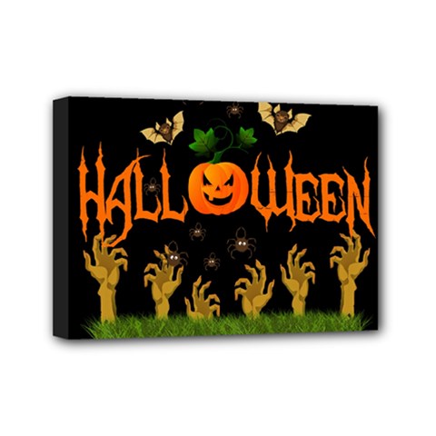 Halloween Mini Canvas 7  X 5  by Valentinaart