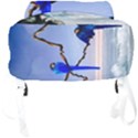 Wonderful Blue  Parrot Looking To The Ocean Full Print Backpack View4