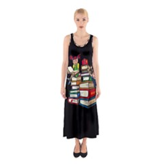 Back To School Sleeveless Maxi Dress by Valentinaart